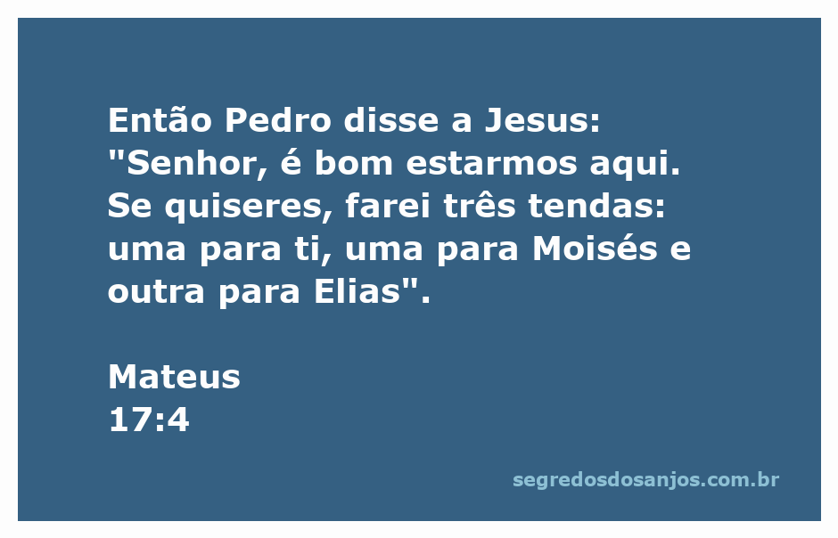 Pedro falando com Jesus no monte da transfiguração, sugerindo construir três tendas.