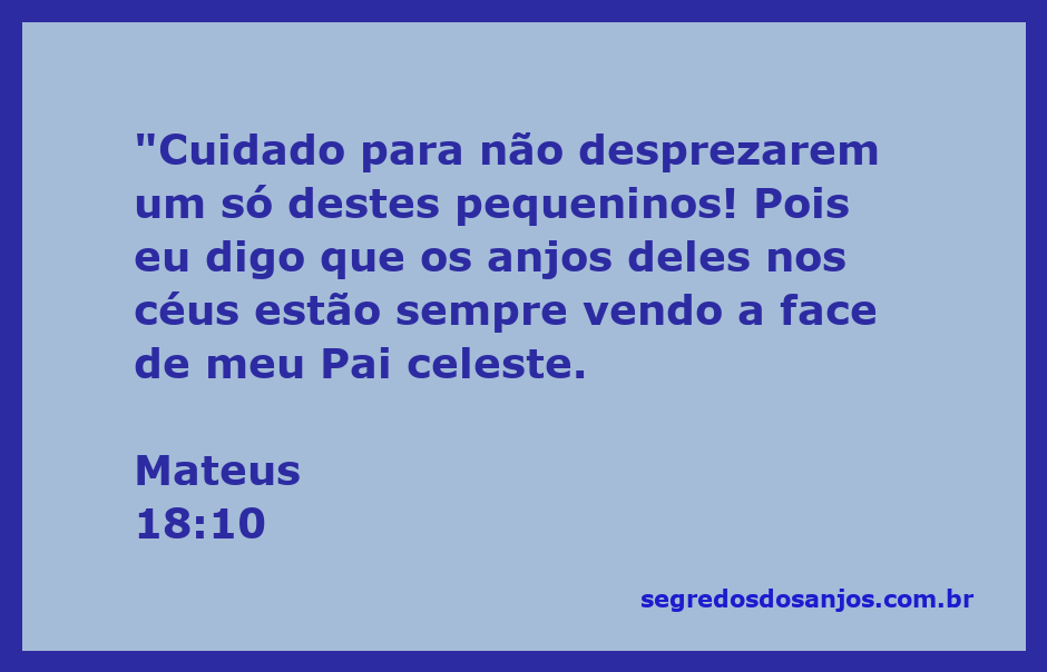 Ilustração de uma criança com anjos ao fundo, representando Mateus 18:10