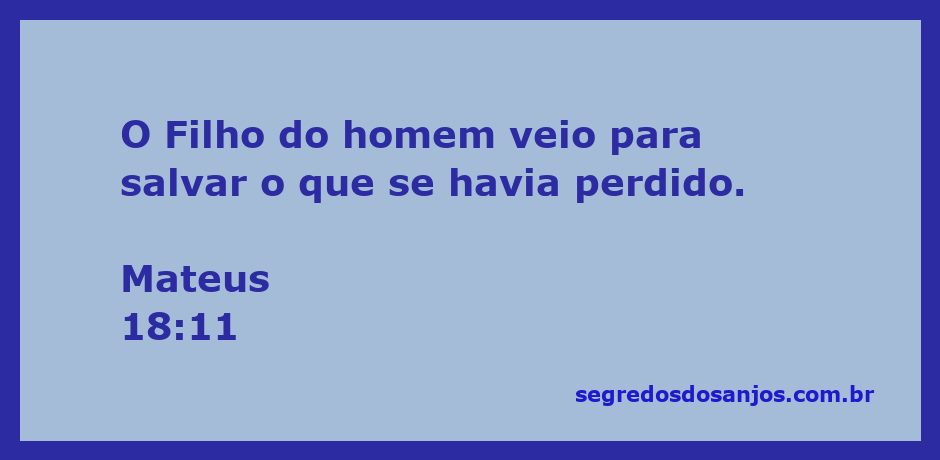 Imagem representando a salvação e a busca pelo perdido, inspirada em Mateus 18:11.