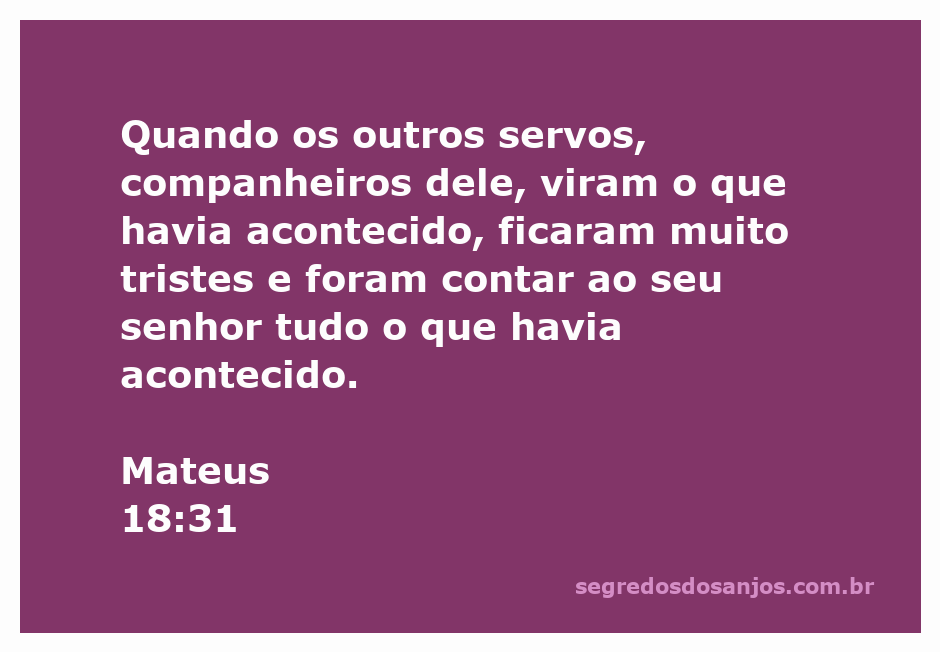 Servos tristes comunicando ao senhor sobre a situação que ocorreu.