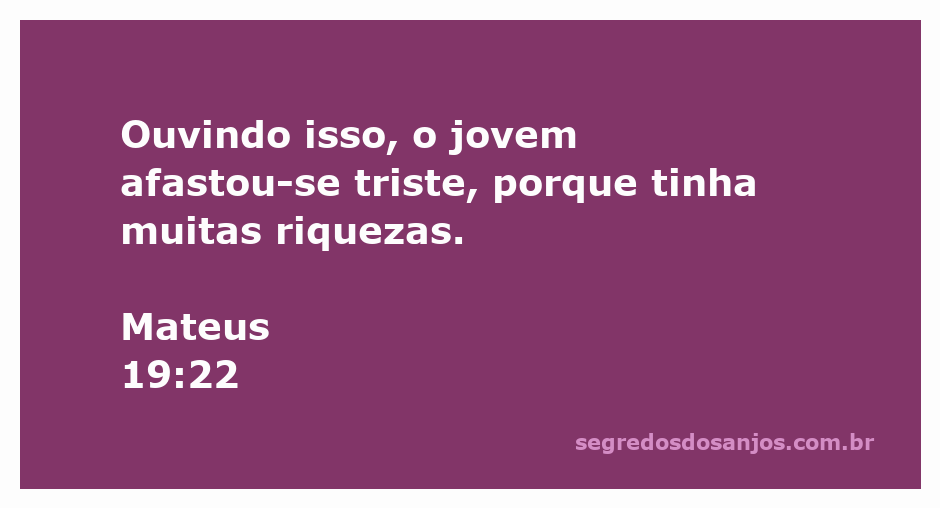 Um jovem triste se afastando, simbolizando a dificuldade de renunciar às riquezas.
