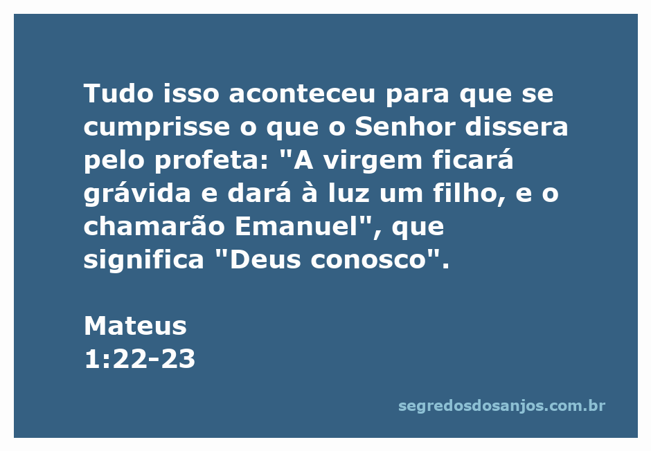 Imagem representativa do versículo Mateus 1:22-23, mostrando a anunciação do nascimento de Emanuel, simbolizando a presença de Deus entre os homens.