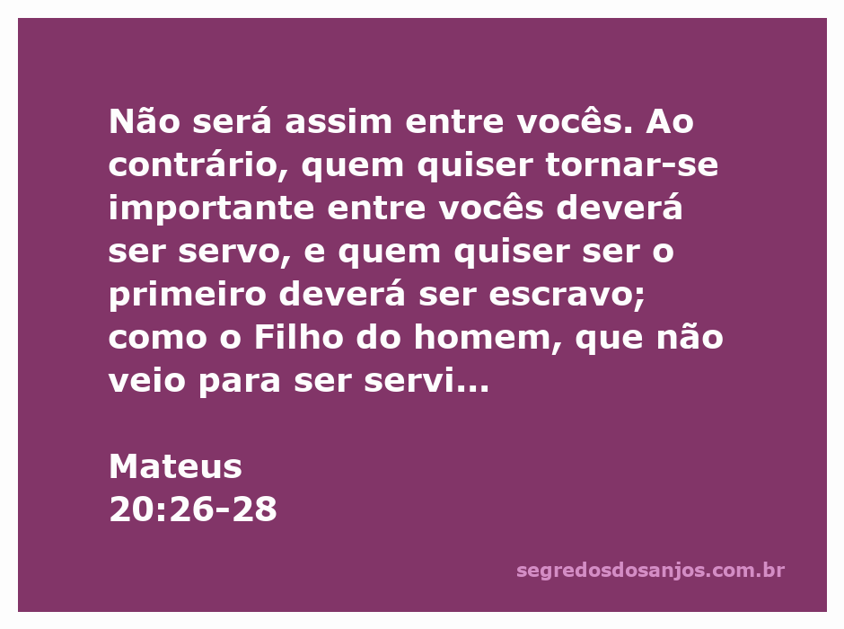 Ilustração do versículo Mateus 20:26-28, enfatizando a importância do serviço e humildade na liderança.