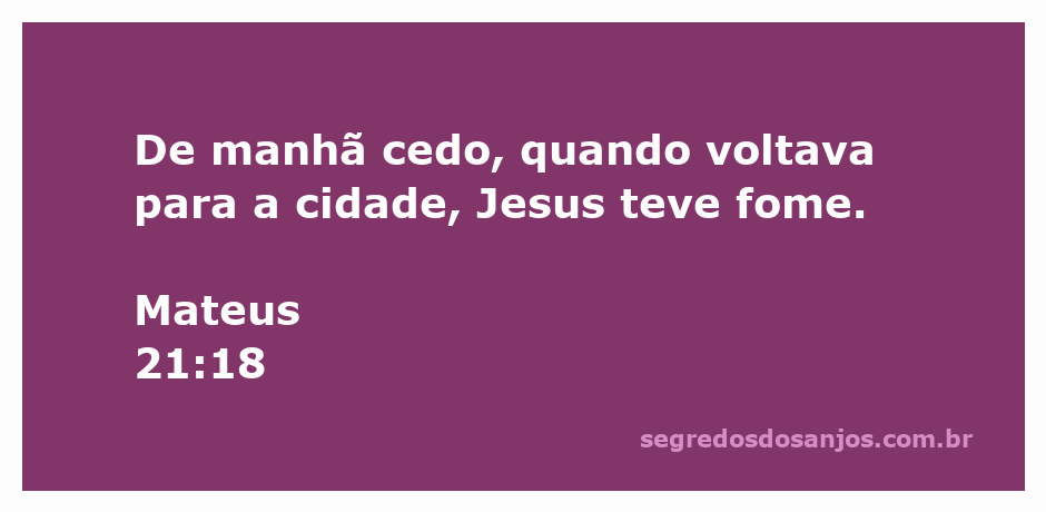 Jesus caminhando em direção à cidade com expressão de fome ao amanhecer.