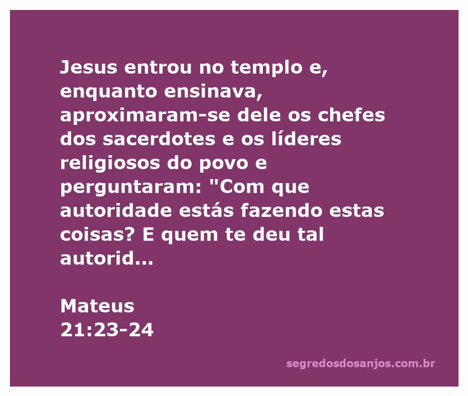Jesus ensinando no templo enquanto é questionado pelos líderes religiosos sobre sua autoridade.