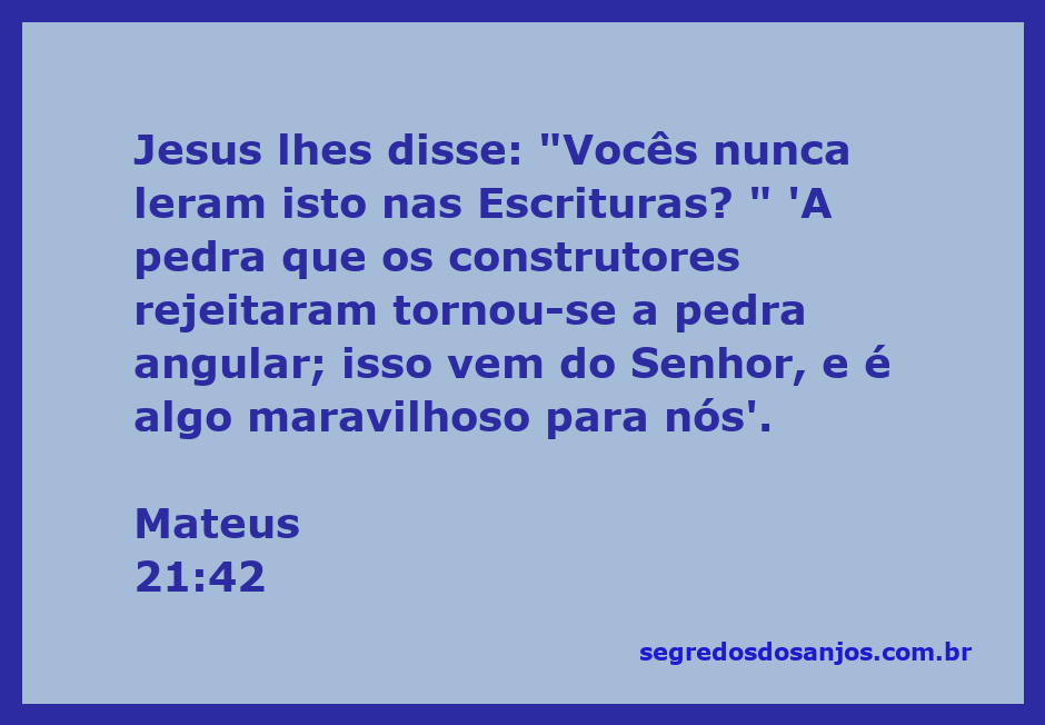 Imagem de Jesus ensinando sobre a pedra angular mencionada em Mateus 21:42.