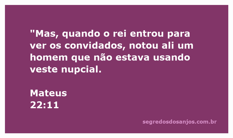 Um rei inspecionando os convidados de um banquete, notando um homem sem veste nupcial.