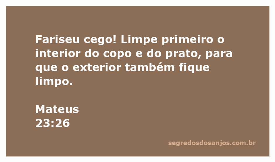 Ilustração de um copo e um prato, representando a limpeza interior e exterior conforme Mateus 23:26.