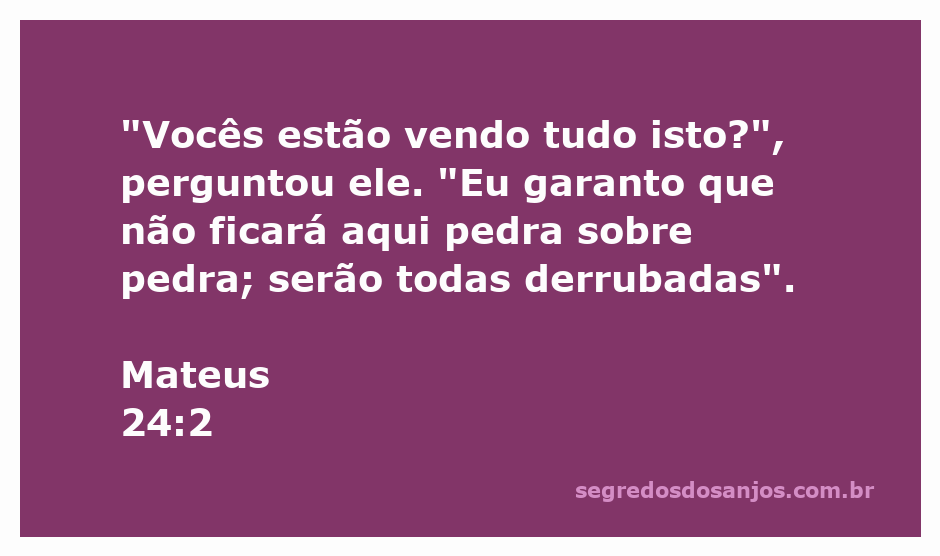 Imagem representativa da profecia de Jesus sobre a destruição do Templo em Jerusalém, destacando a importância da passagem em Mateus 24:2.