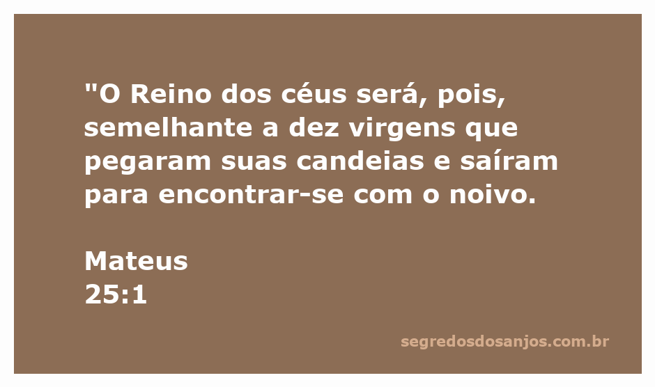 Ilustração de dez virgens com candeias, simbolizando a parábola do Reino dos céus em Mateus 25:1.