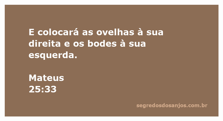 Imagem representando a separação das ovelhas e bodes, simbolizando a justiça divina conforme Mateus 25:33.