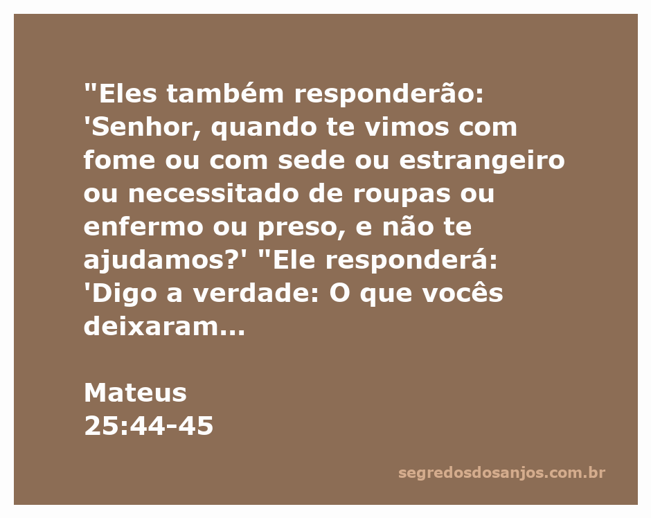 Ilustração de pessoas ajudando outras em necessidade, representando o versículo de Mateus 25:44-45.