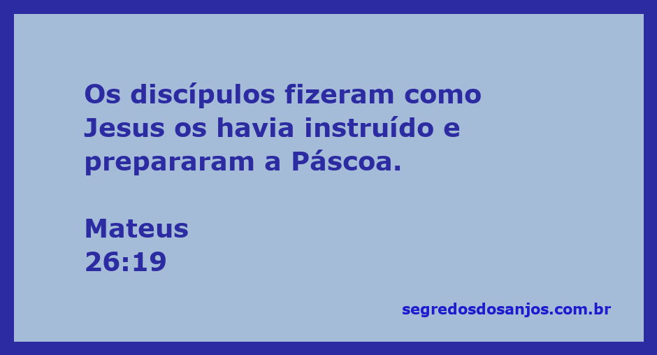 Os discípulos se preparando para a Páscoa conforme as instruções de Jesus.