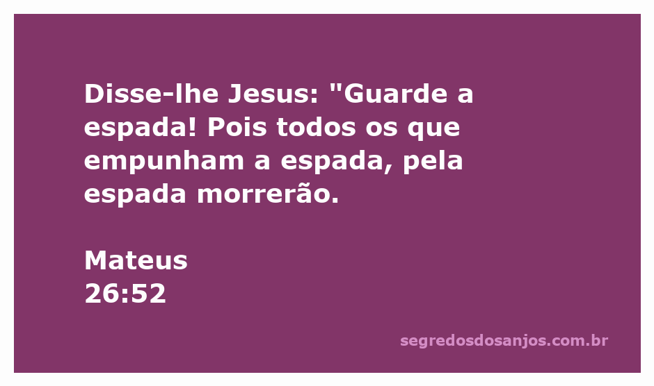 Ilustração de Jesus aconselhando a guardar a espada, com uma cena de fundo que remete ao momento no Jardim do Getsêmani.