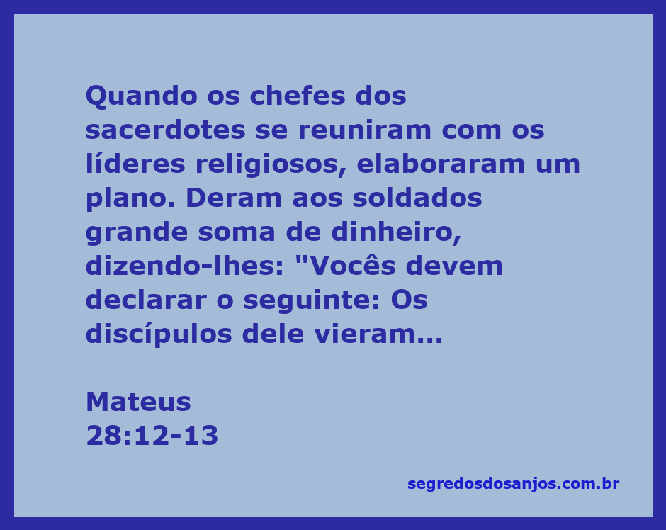 Chefes dos sacerdotes e líderes religiosos conspirando com soldados sobre o corpo de Jesus.