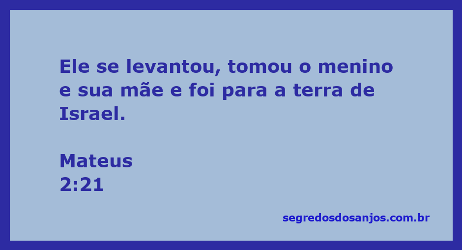 José, Maria e o menino Jesus retornando à terra de Israel após o exílio no Egito