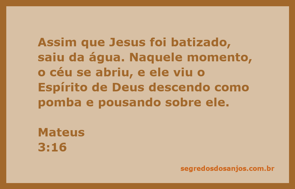 Representação do batismo de Jesus com o Espírito Santo descendo em forma de pomba.