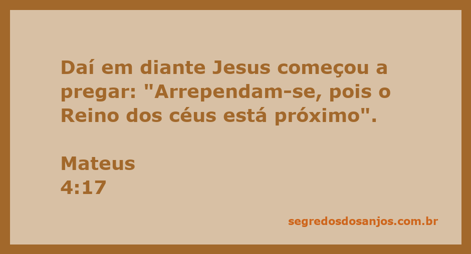 Ilustração de Jesus pregando sobre o arrependimento e o Reino dos céus.