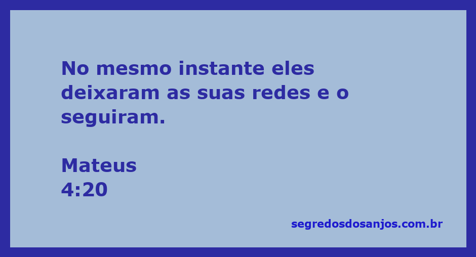 Imagem de pescadores deixando suas redes para seguir Jesus, ilustrando Mateus 4:20.