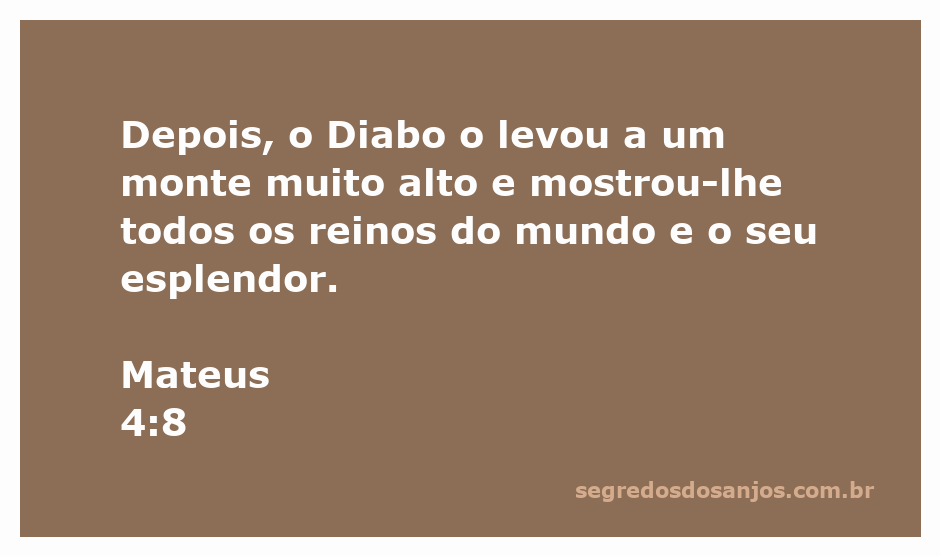 Imagem de um monte alto com vista panorâmica dos reinos do mundo sob um céu claro, simbolizando a tentação de Jesus pelo Diabo.