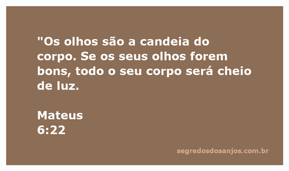 Ilustração simbolizando os olhos como a candeia do corpo, representando a luz interior e a clareza espiritual.
