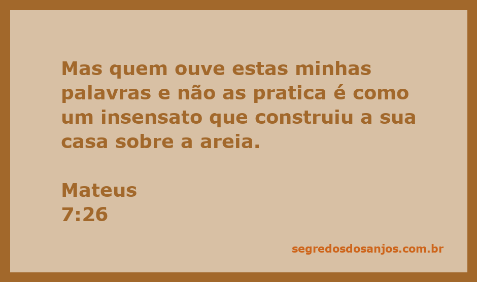 Imagem representativa da construção de uma casa instável sobre areia, ilustrando o ensinamento de Mateus 7:26.