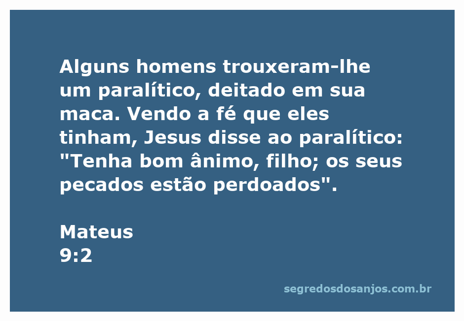 Jesus perdoando os pecados de um paralítico que foi trazido por seus amigos.