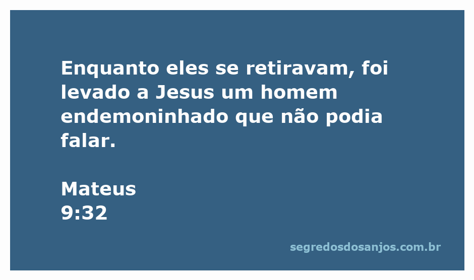 Homem endemoninhado sendo levado a Jesus para cura.
