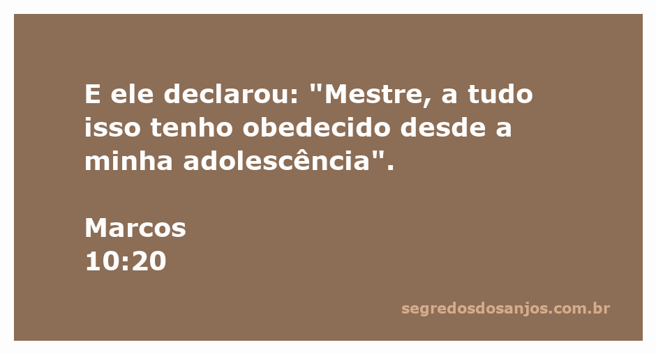 Imagem de um jovem conversando com um mestre religioso sobre obediência e moralidade, inspirada em Marcos 10:20.