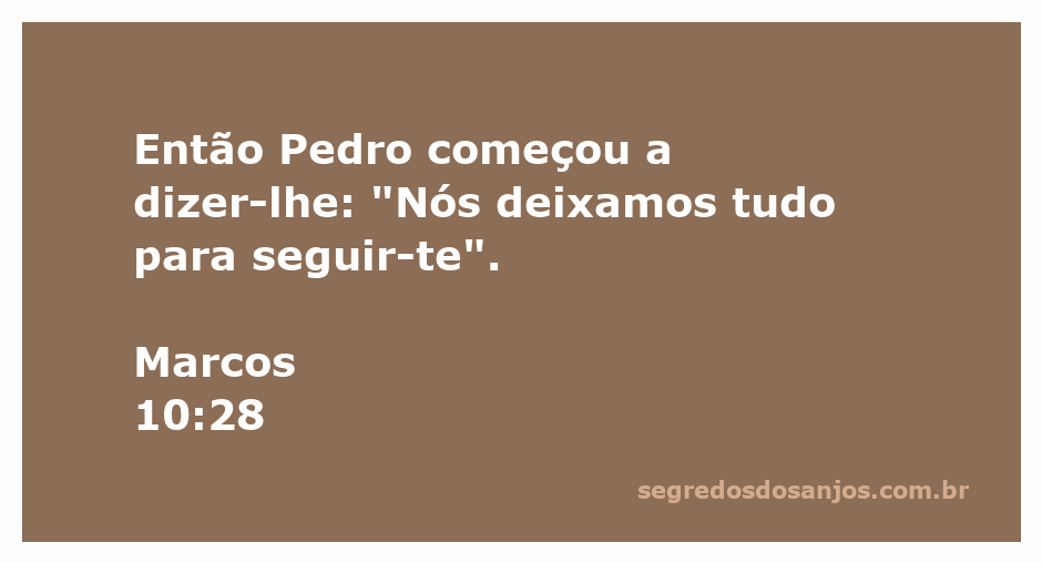 Pedro fala a Jesus sobre ter deixado tudo para segui-lo, representando a devoção e compromisso dos discípulos.