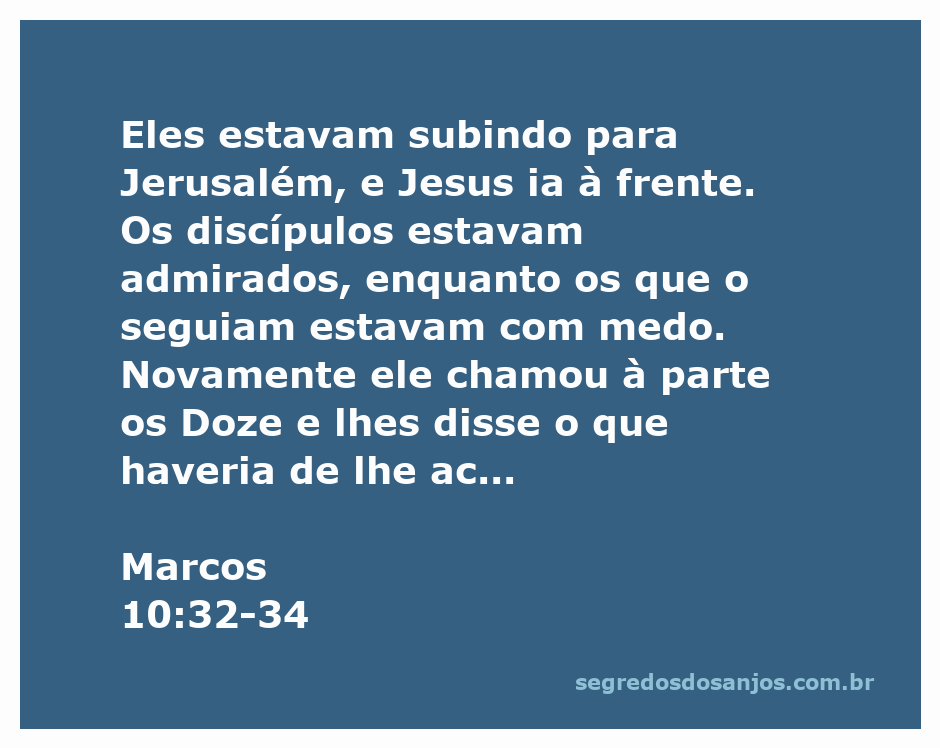 Jesus e os discípulos subindo para Jerusalém, simbolizando o caminho para o sacrifício.