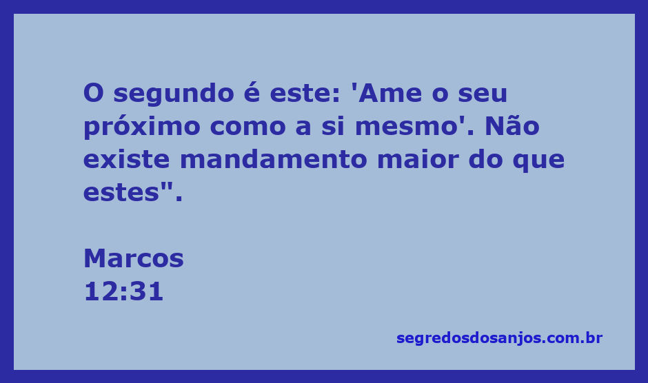 Ilustração do versículo de Marcos 12:31, enfatizando o amor ao próximo.