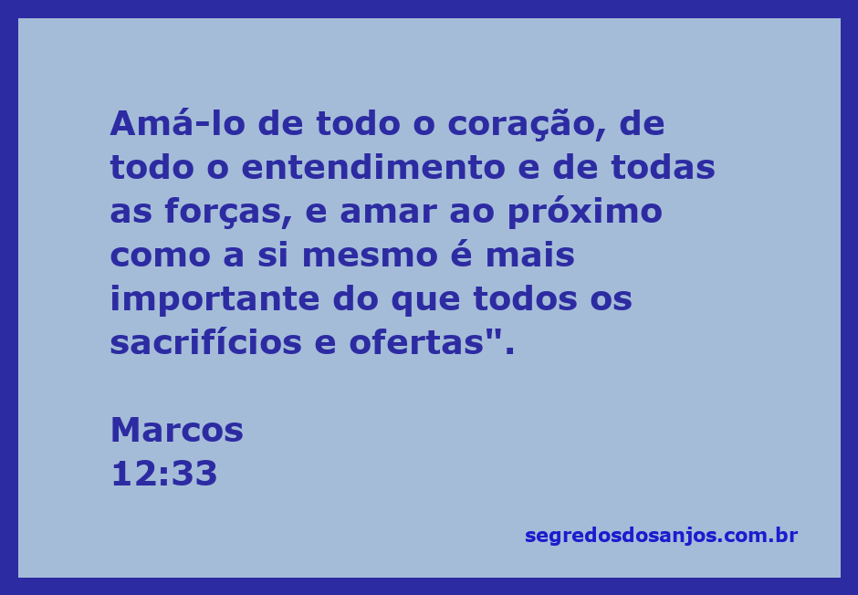 Ilustração do versículo Marcos 12:33, destacando o amor a Deus e ao próximo.