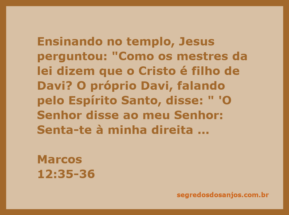 Imagem de Jesus ensinando no templo e questionando sobre a linhagem do Cristo em relação a Davi.