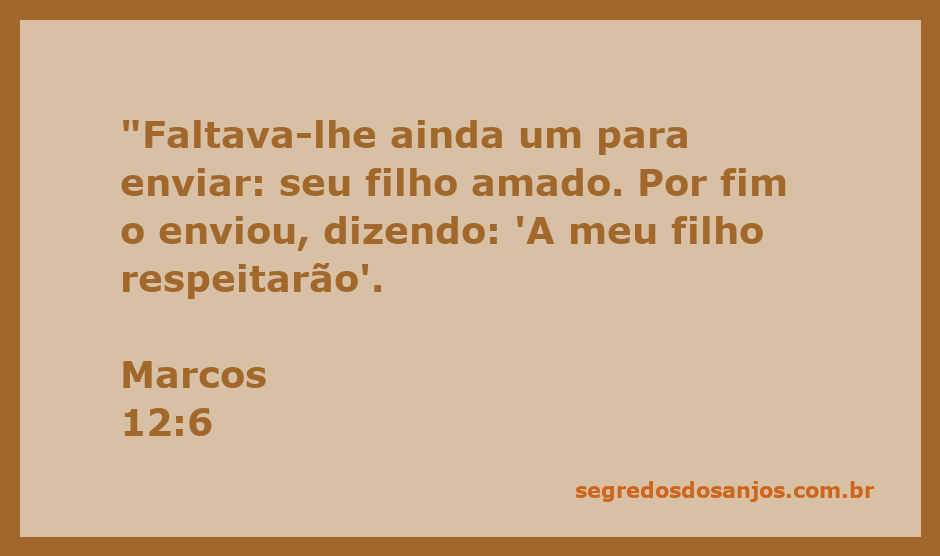 Ilustração do envio do filho amado na parábola dos lavradores desonestos, representando a mensagem de respeito e amor.