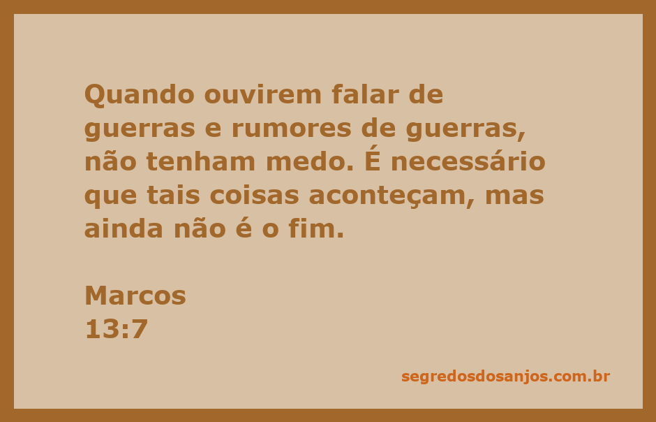 Imagem representativa de guerras e conflitos, simbolizando a passagem de Marcos 13:7.