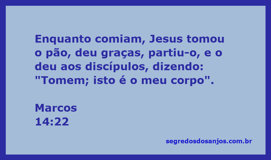 Jesus partindo o pão durante a Última Ceia com os discípulos.