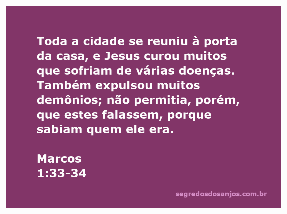 Jesus curando os doentes e expulsando demônios na porta de uma casa.