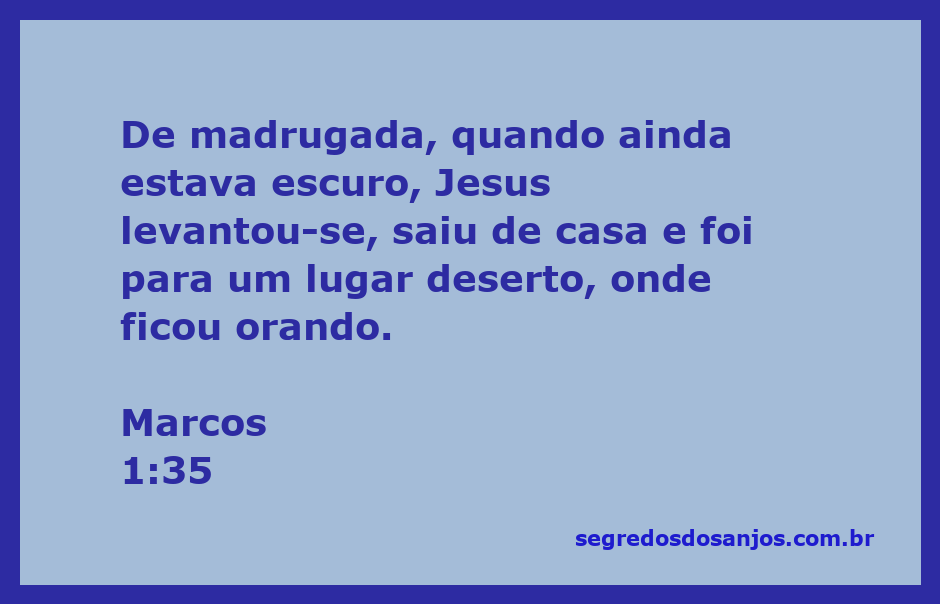 Jesus orando em um lugar deserto ao amanhecer
