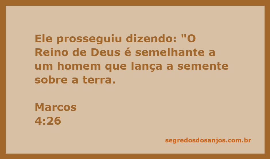 Ilustração de um homem lançando sementes na terra, simbolizando o crescimento do Reino de Deus.