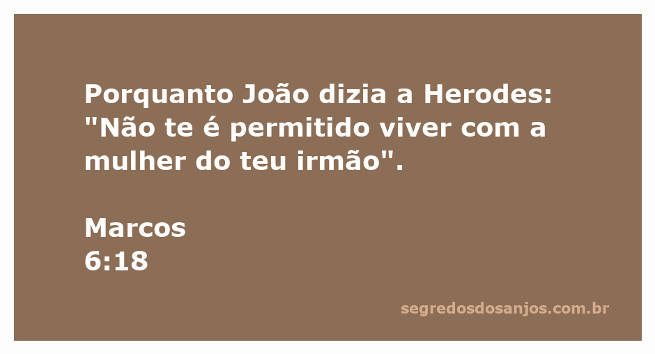 João Batista advertindo Herodes sobre sua relação com a mulher do irmão