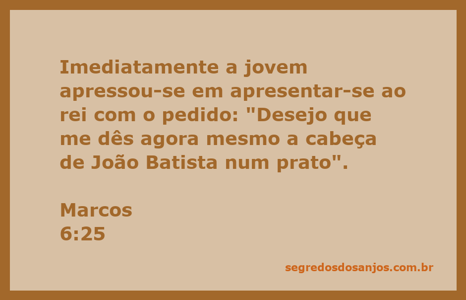 A jovem solicitando a cabeça de João Batista ao rei, em uma cena dramática.