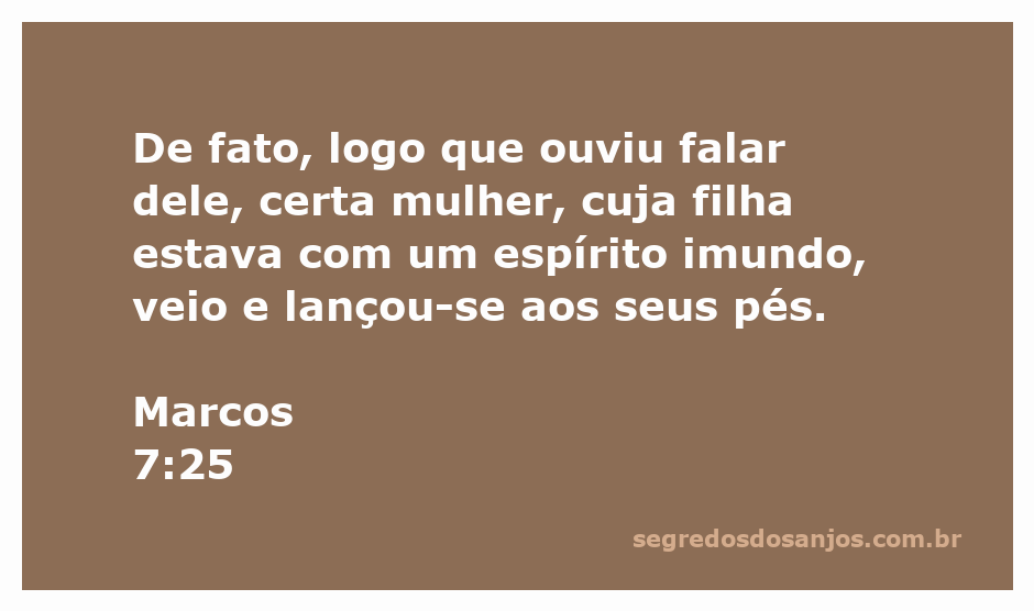 Imagem de uma mulher se prostrando aos pés de Jesus em busca de ajuda para sua filha com um espírito maligno.