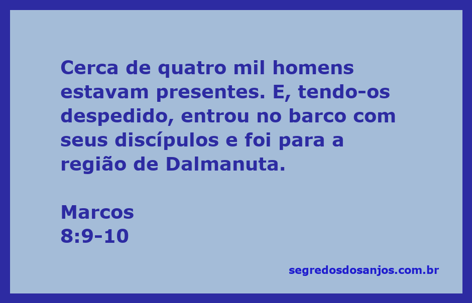 Jesus e seus discípulos entrando em um barco após alimentar quatro mil homens na região de Dalmanuta.