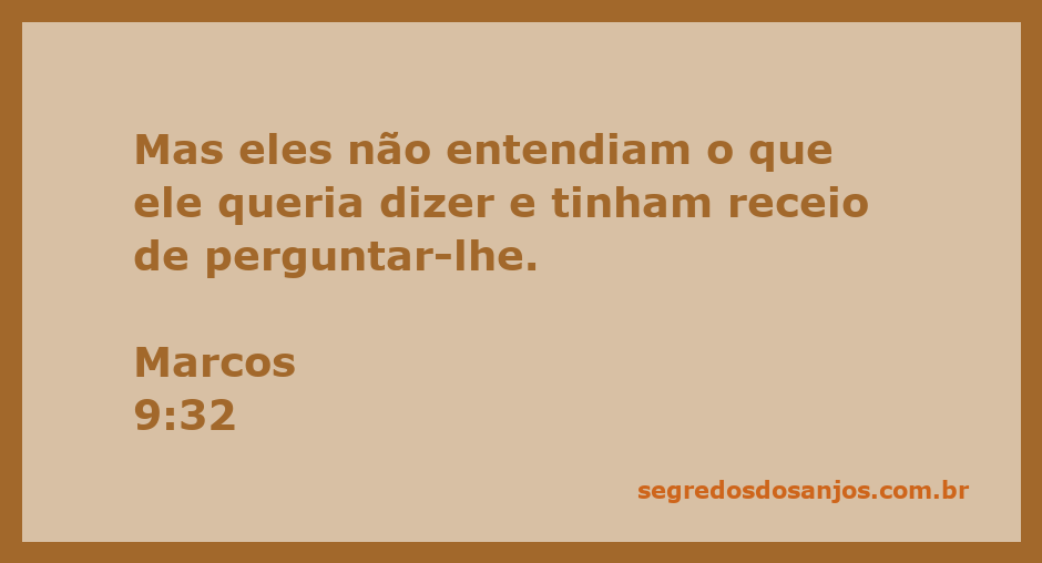 Imagem ilustrativa representando a confusão dos discípulos sobre as palavras de Jesus em Marcos 9:32.