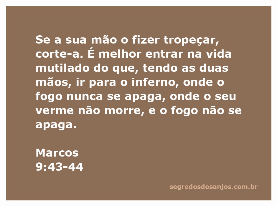 Ilustração de um homem refletindo sobre a passagem de Marcos 9:43-44, simbolizando a necessidade de eliminar o que causa tropeços espirituais.
