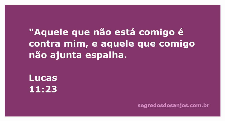Imagem representativa do versículo Lucas 11:23, destacando a importância da união com Cristo.