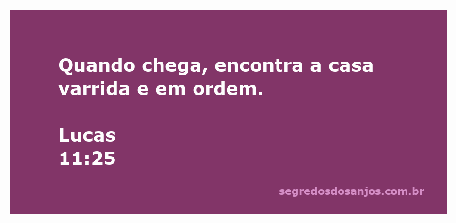 Ilustração de uma casa limpa e organizada simbolizando a passagem de Lucas 11:25
