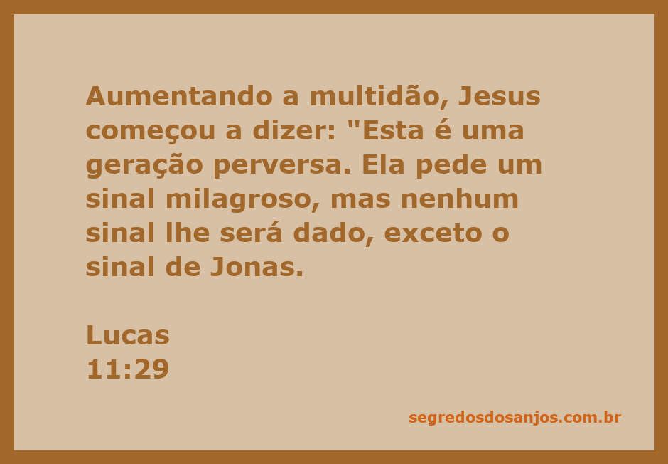 Jesus falando à multidão sobre a geração perversa e o sinal de Jonas.