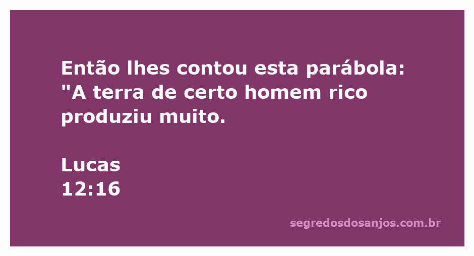 Imagem que ilustra a parábola do homem rico em Lucas 12:16, mostrando a abundância da terra.
